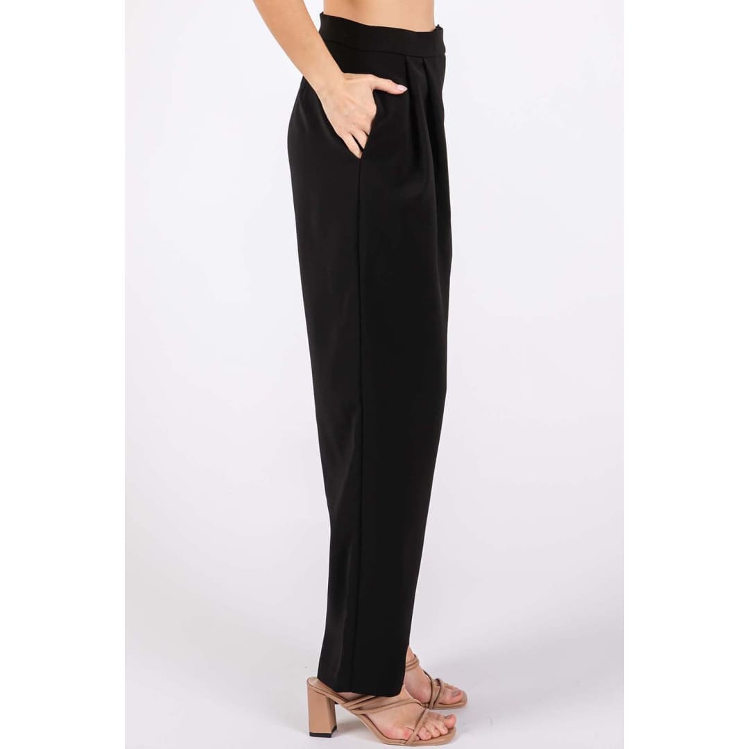 GeeGee High-Waisted Pleated Pants | The Urban Clothing Shop™