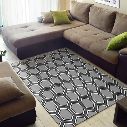 Geometric Gray Area Rug | The Urban Clothing Shop™