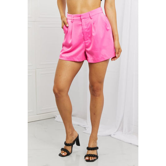 Glam Brunch Date Satin Shorts | The Urban Clothing Shop™