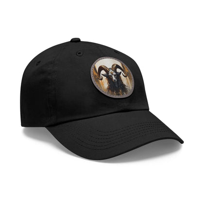 The GOAT Dad Hat with Leather Patch (Round) | The Urban Clothing Shop™