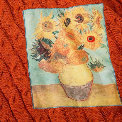 Van Gogh™ Sunflower Vintage Pullover Sweater | The Urban Clothing Shop™
