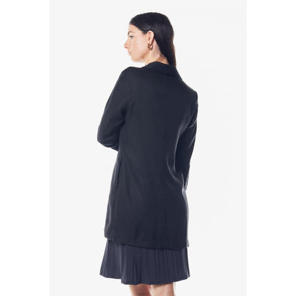 The Grace Long Blazer Dress in Black | Le Réussi