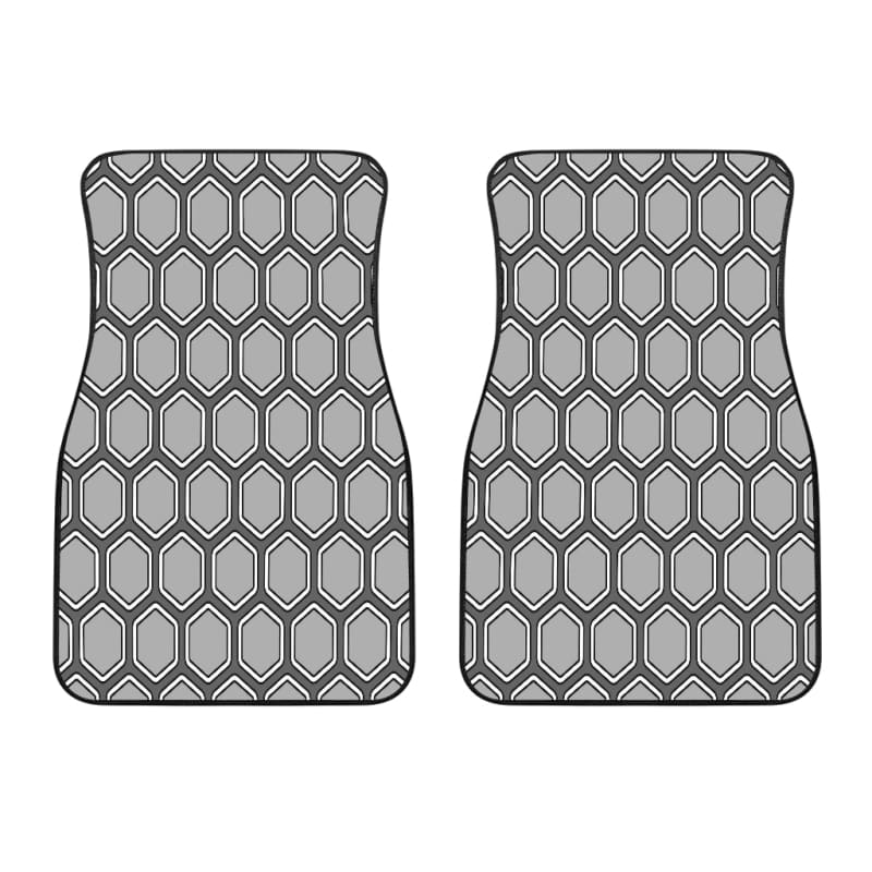 Gray Geometric Floor Mats | The Urban Clothing Shop™