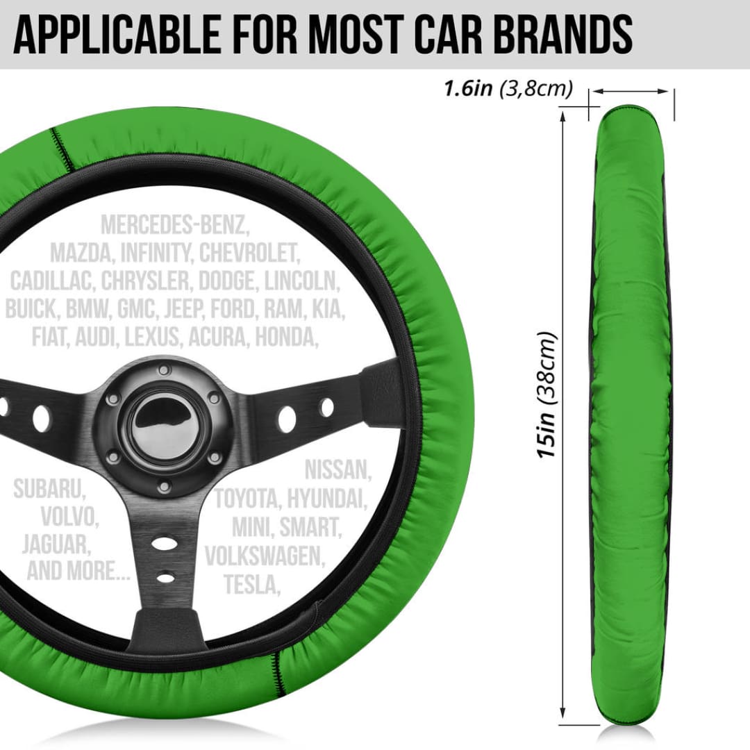 Green Steering Wheel Cover | The Urban Clothing Shop™