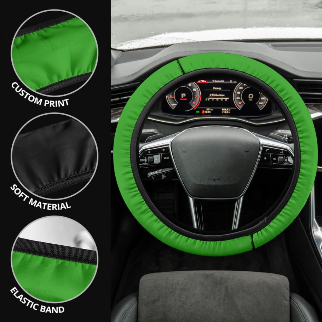 Green Steering Wheel Cover | The Urban Clothing Shop™