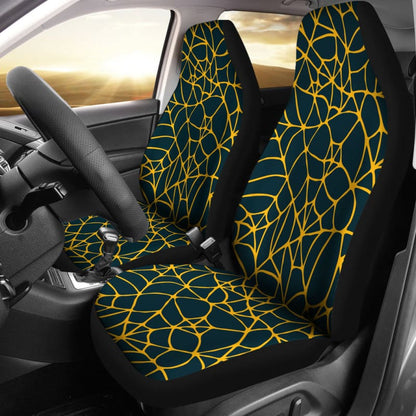 Green & Yellow Spider Web Seat Covers | The Urban Clothing Shop™