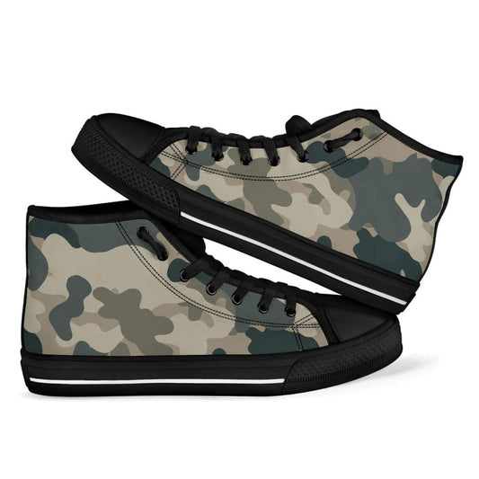 Grey Camo High-Top Sneakers | The Urban Clothing Shop™