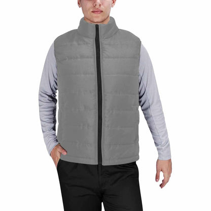 Grey Mens Padded Vest | IAA | inQue.Style