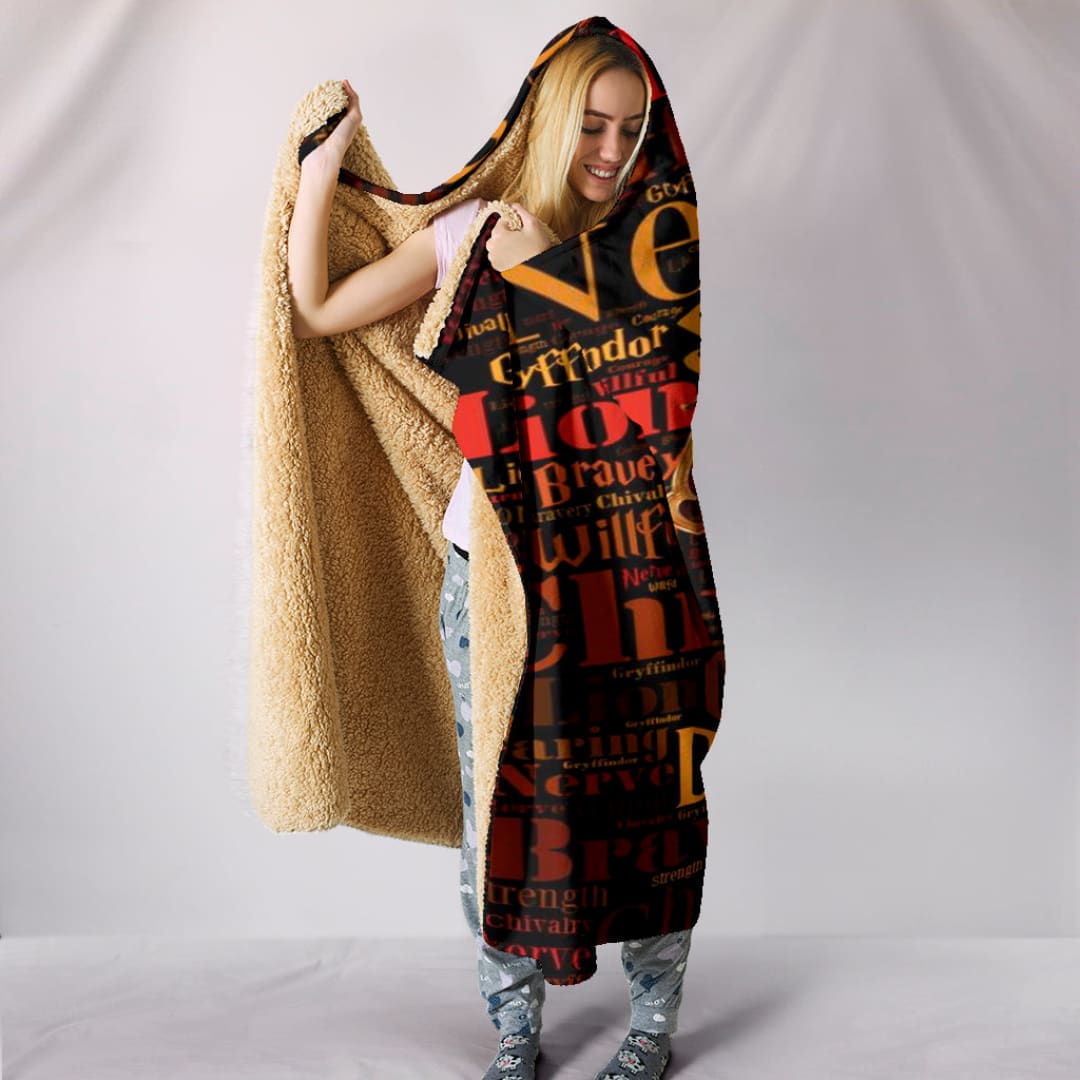 Gryffindor Hooded Blanket | The Urban Clothing Shop™