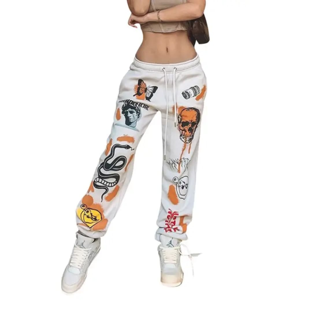 Halloween Print Sweatpants Trousers | Fashionfitz