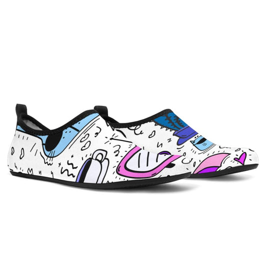 Hand Drawn Doodles Beach Shoes | The Urban Clothing Shop™
