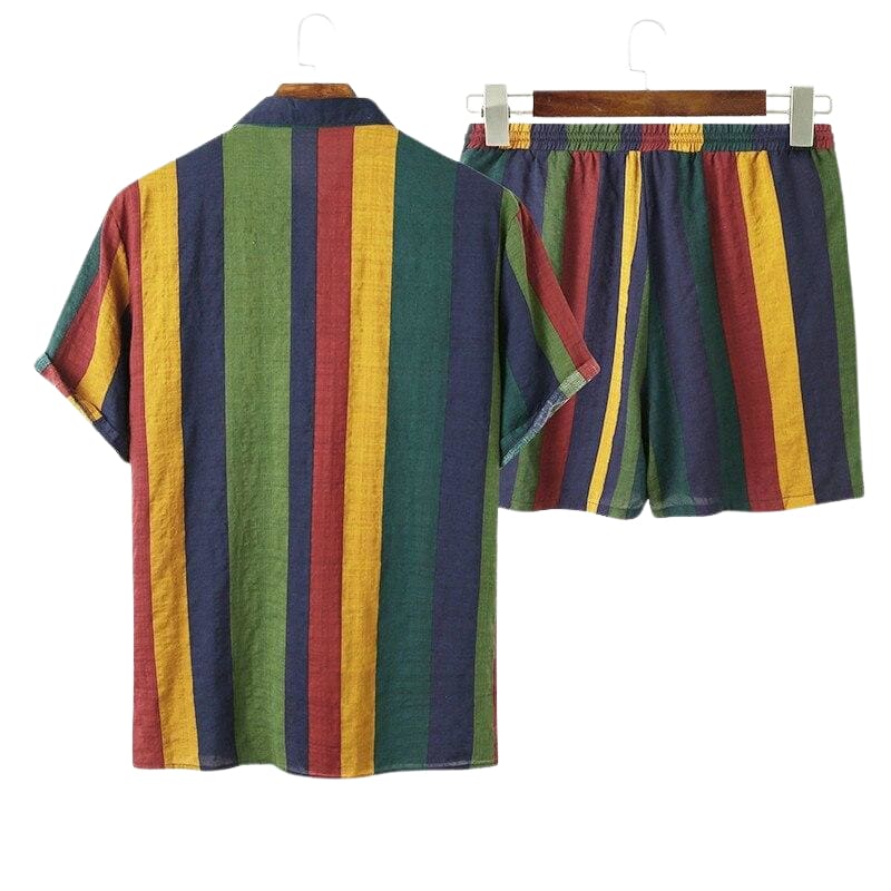 Hawaiian Striped Shorts Set | The Urban Clothing Shop™