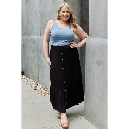 Heimish So Easy Full Size Solid Maxi Skirt | The Urban Clothing Shop™