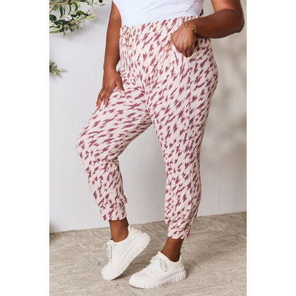 Heimish Full Size Printed Drawstring Pants | The Urban Clothing Shop™