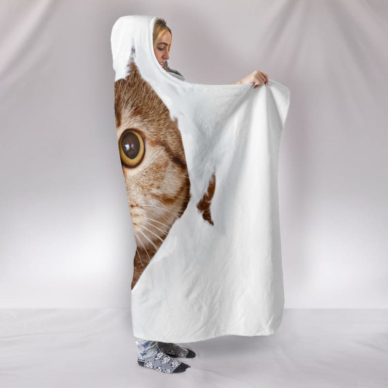 Hiding Cat Hooded Blanket | The Urban Clothing Shop™