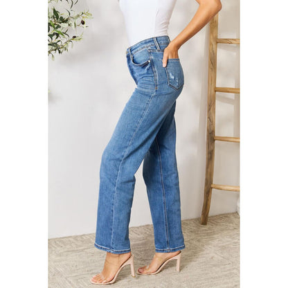 High Waist Distressed Jeans | ClaudiaG
