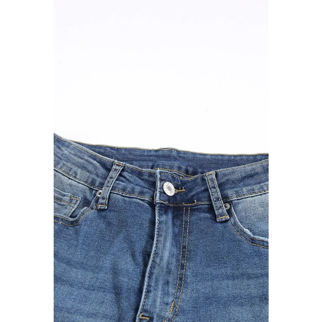 High Waist Flare Jeans with Pockets | Fashionfitz