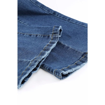 High Waist Flare Jeans with Pockets | Fashionfitz