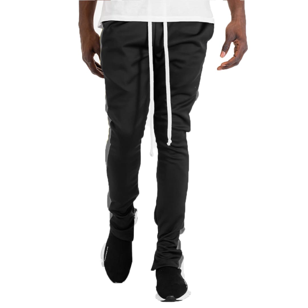 HOLIDAY TRACK PANTS- BLACK/ GREY | WEIV
