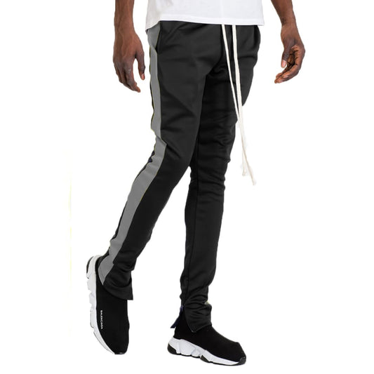 HOLIDAY TRACK PANTS- BLACK/ GREY | WEIV