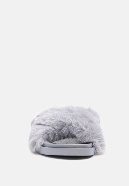 Homey Fur Slip-On Flats-2