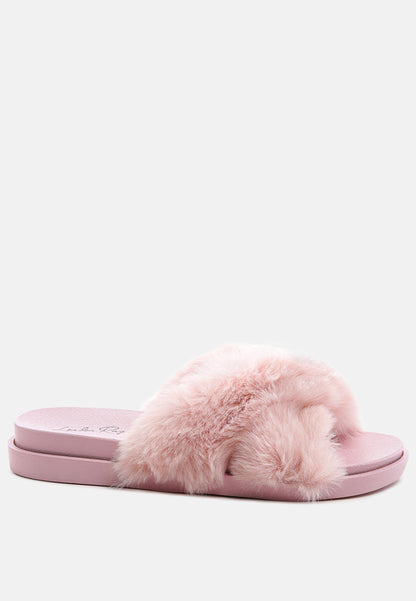 Homey Fur Slip-On Flats-6