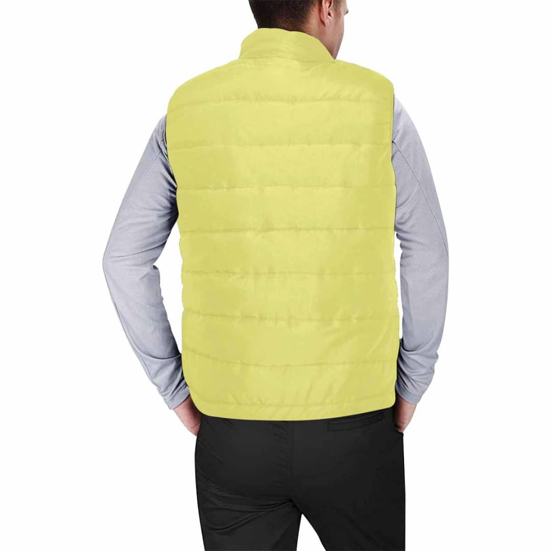 Honeysuckle Yellow Mens Padded Vest | IAA | inQue.Style
