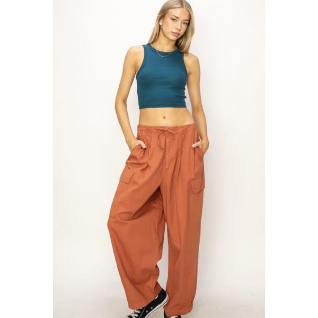 HYFVE Drawstring Cargo Wide Leg Pants | The Urban Clothing Shop™