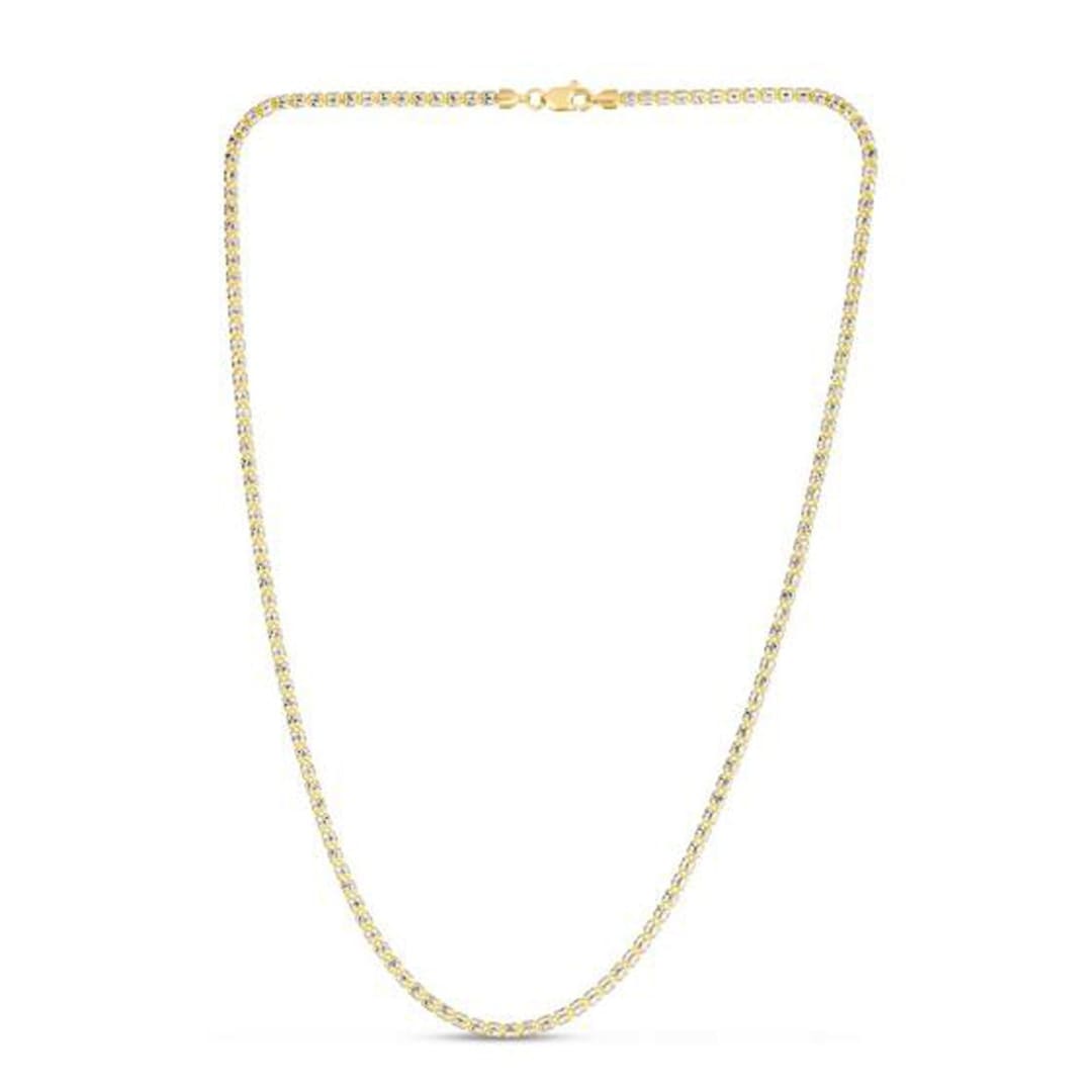 Ice Barrel Chain in 14k Yellow Gold (2.7 mm) | Richard Cannon Jewelry