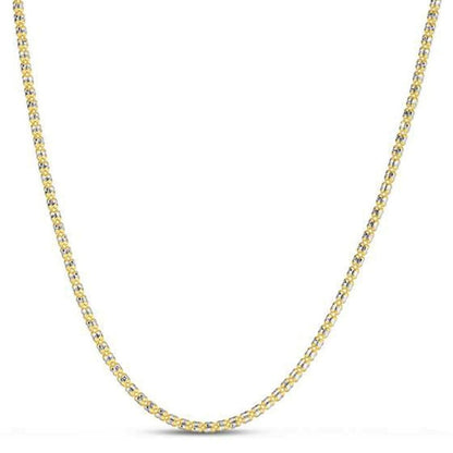 Ice Barrel Chain in 14k Yellow Gold (2.7 mm) | Richard Cannon Jewelry