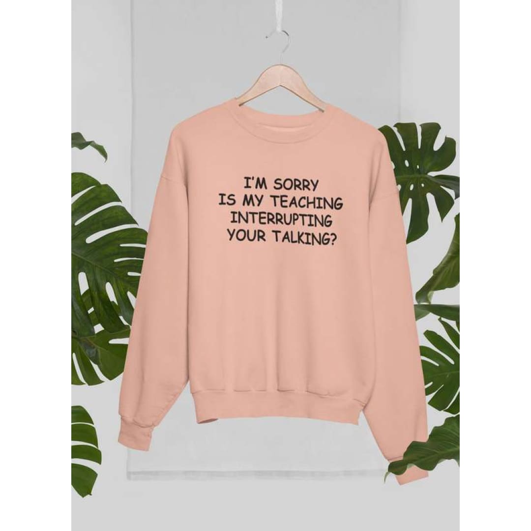 I’m Sorry Is My Teaching Interrupting Your Talking Sweat Shirt | Virgo