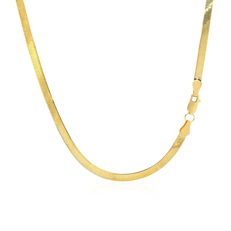 Imperial Herringbone Chain in 10k Yellow Gold (2.8 mm) | Richard Cannon Jewelry