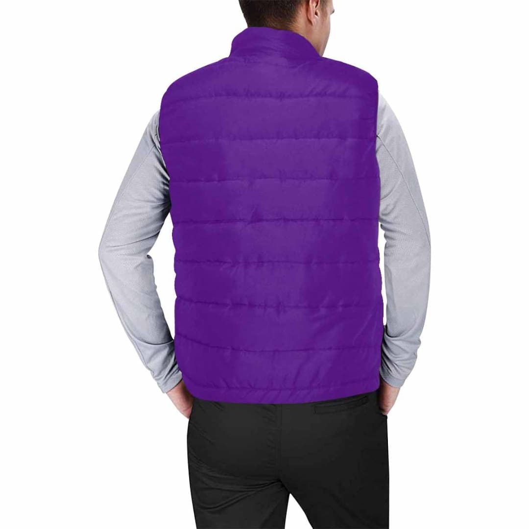 Indigo Purple Mens Padded Vest | IAA | inQue.Style