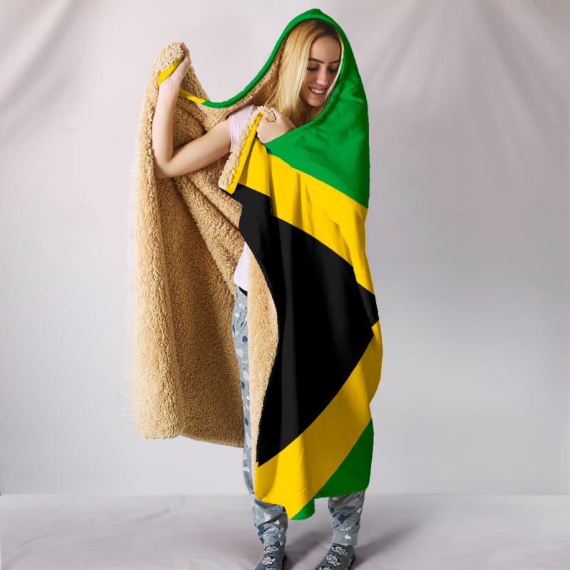 Jamaica Flag Hooded Blanket | The Urban Clothing Shop™