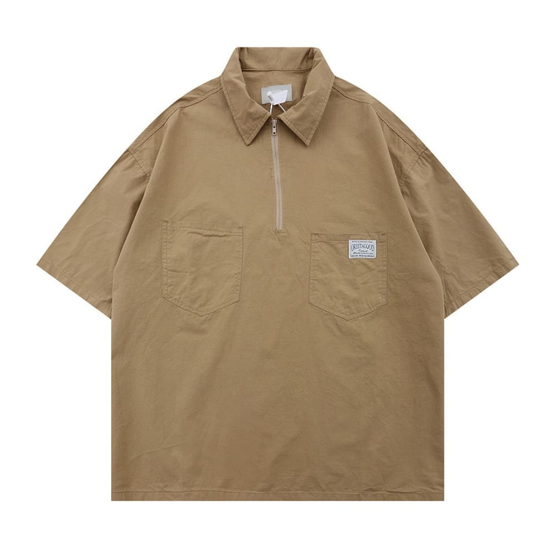 Japanese-Inspired Oversized Polo Shirt | The Urban Clothing Shop™