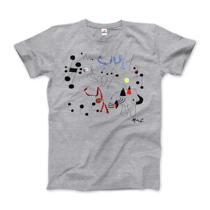 Joan Miro Woman Dreaming of Escape 1945 Artwork T-Shirt | Art-O-Rama Shop
