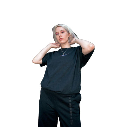 Joggers in Black with Embroidered Logo Design | Dreambutdonotsleep