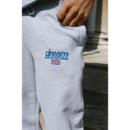 Joggers in Heather Grey with Embroidered Logo | Dreambutdonotsleep
