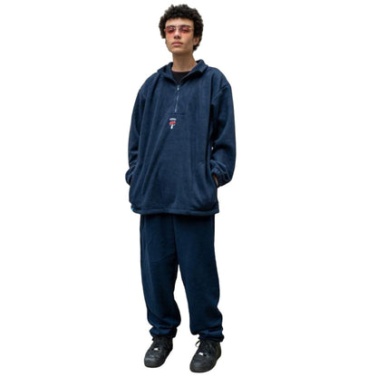 Joggers in Navy with Embroidered Bro Shroom | Dreambutdonotsleep