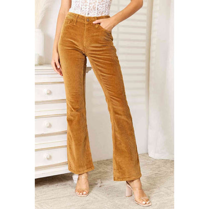Judy Blue Full Size Mid Rise Corduroy Pants | The Urban Clothing Shop™