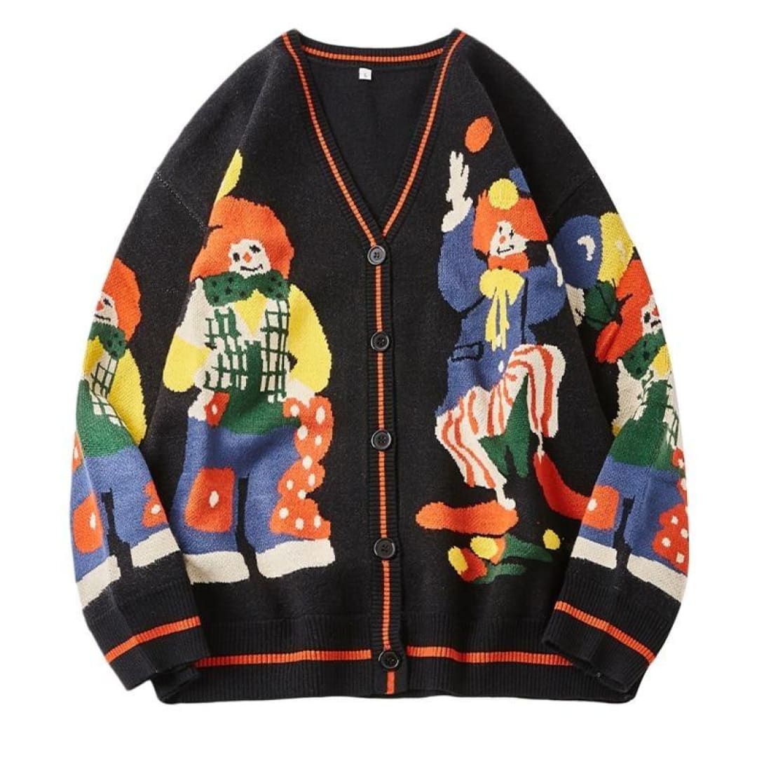 Jumper Clown Cardigan Sweater | The Urban Clothing Shop™