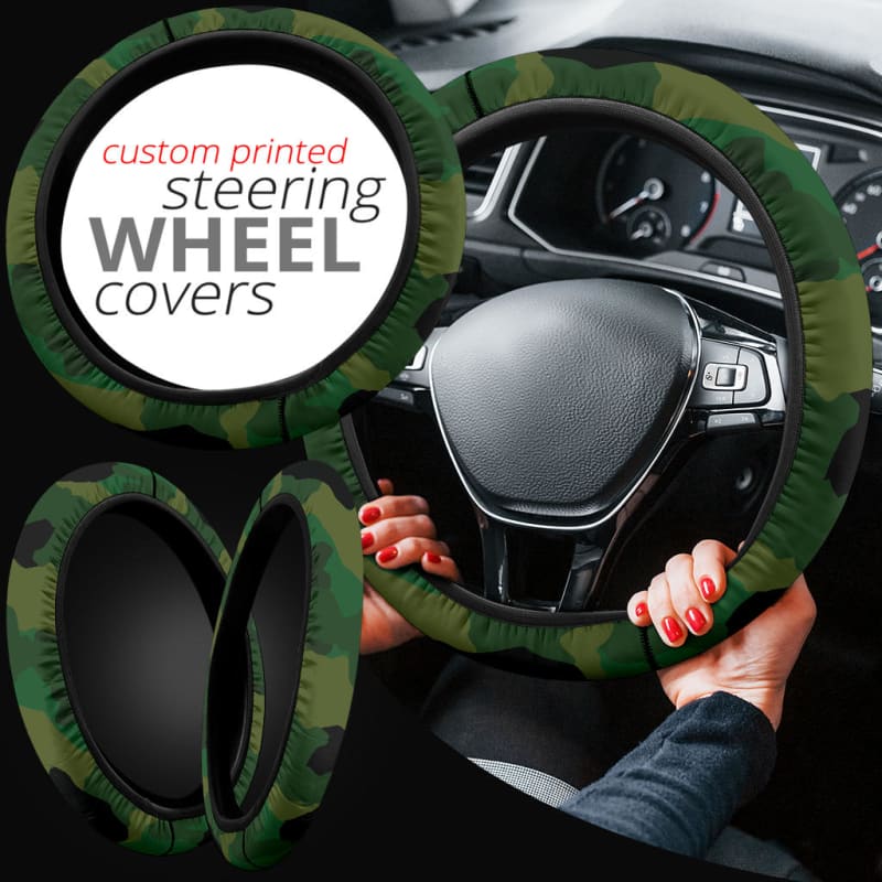 Jungle Camo Steering Wheel Cover | The Urban Clothing Shop™