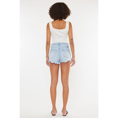 Kancan Distressed Button Fly Denim Shorts | The Urban Clothing Shop™