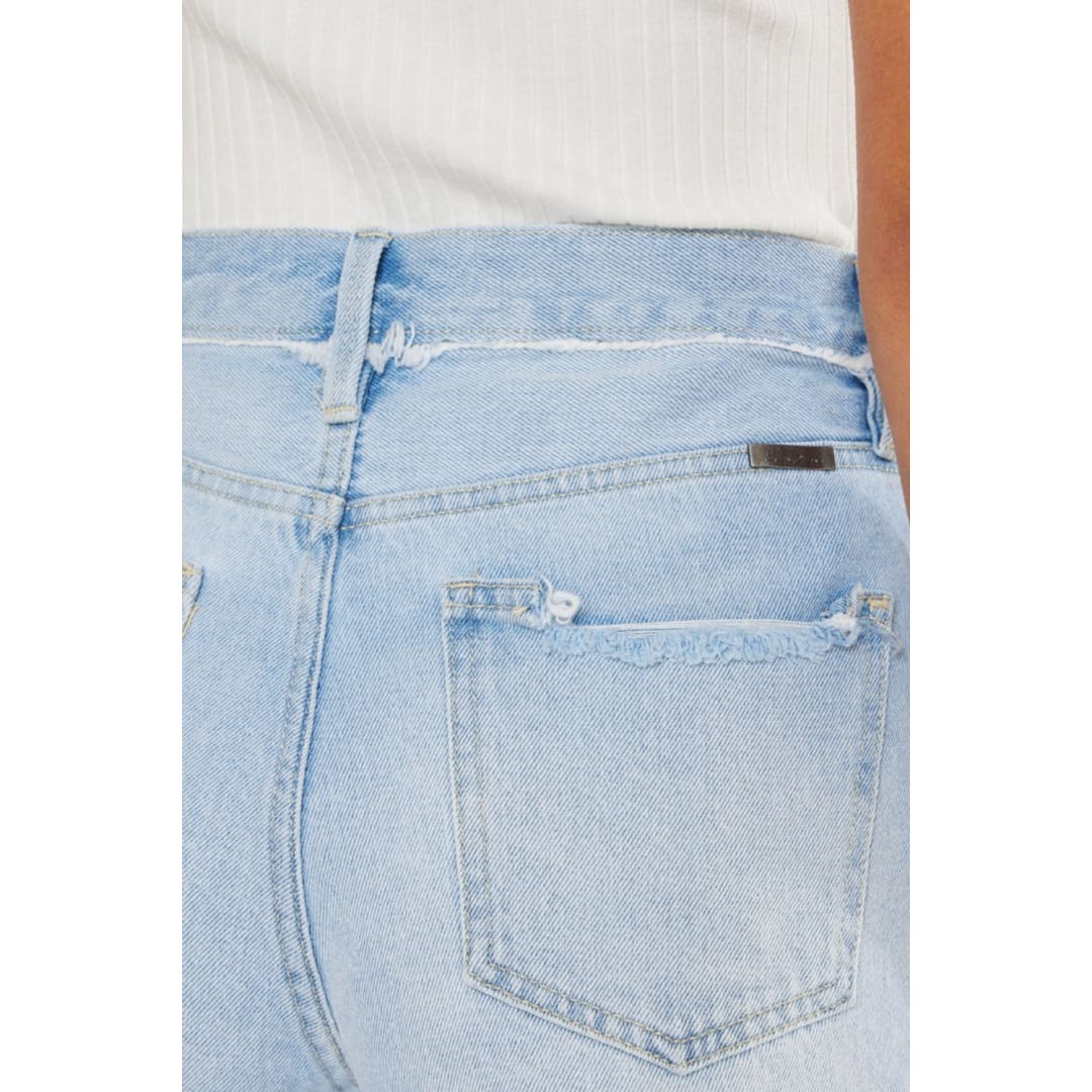 Kancan Distressed Button Fly Denim Shorts | The Urban Clothing Shop™