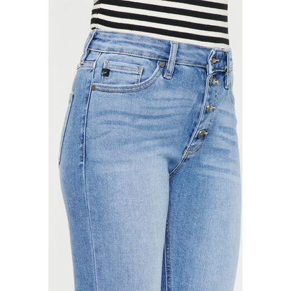 Kancan Distressed Cat’s Whiskers Button Fly Jeans | The Urban Clothing Shop™