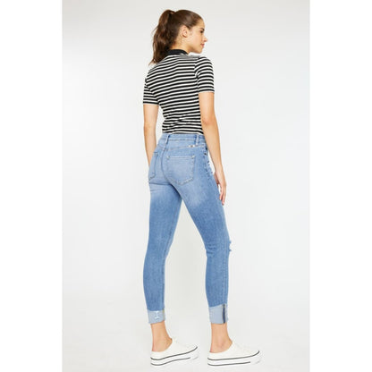 Kancan Distressed Cat’s Whiskers Button Fly Jeans | The Urban Clothing Shop™