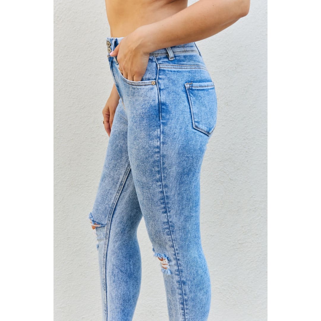 Kancan Emma Full size High Rise Distressed Skinny Jeans | The Urban Clothing Shop™
