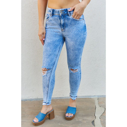 Kancan Emma Full size High Rise Distressed Skinny Jeans | The Urban Clothing Shop™