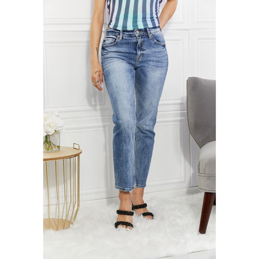 Kancan Full Size Amara High Rise Slim Straight Jeans | The Urban Clothing Shop™