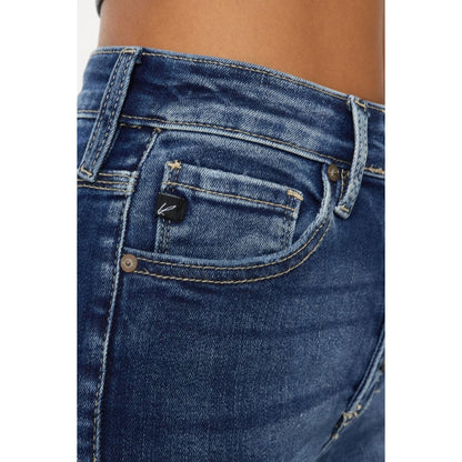 Kancan Full Size Cat’s Whiskers Button Fly Denim Shorts | The Urban Clothing Shop™